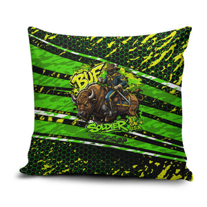 Buffalo Soldiers 10th Cavalry Regiment Pillow Cover Graffiti Urban Streetwear Style Graphic Art