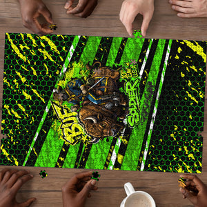 Buffalo Soldiers 10th Cavalry Regiment Puzzle Graffiti Urban Streetwear Style Graphic Art