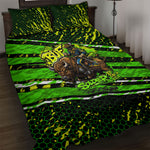 Buffalo Soldiers 10th Cavalry Regiment Quilt Bed Set Graffiti Urban Streetwear Style Graphic Art