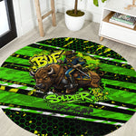 Buffalo Soldiers 10th Cavalry Regiment Round Carpet Graffiti Urban Streetwear Style Graphic Art