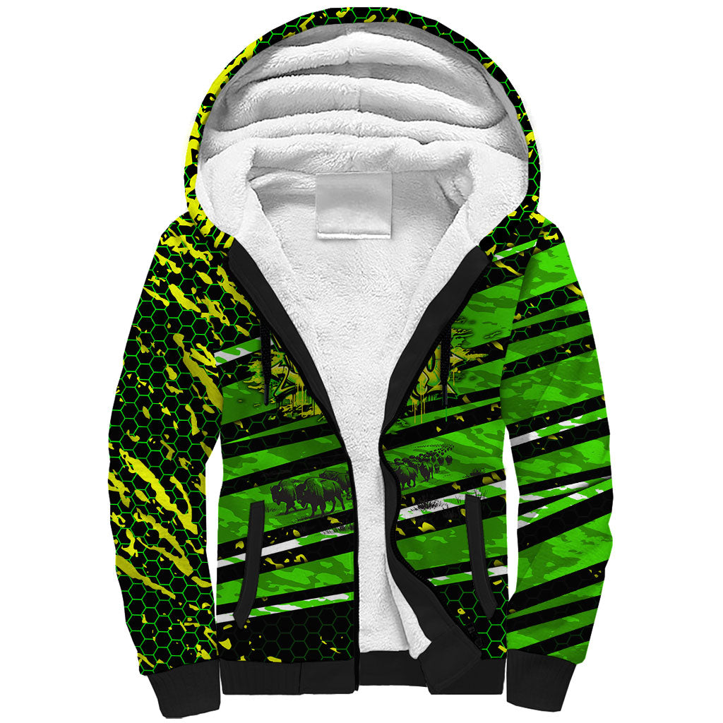 Buffalo Soldiers 10th Cavalry Regiment Sherpa Hoodie Graffiti Urban Streetwear Style Graphic Art