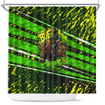 Buffalo Soldiers 10th Cavalry Regiment Shower Curtain Graffiti Urban Streetwear Style Graphic Art