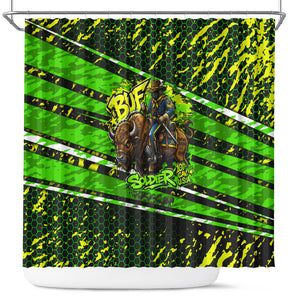 Buffalo Soldiers 10th Cavalry Regiment Shower Curtain Graffiti Urban Streetwear Style Graphic Art