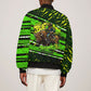 Buffalo Soldiers 10th Cavalry Regiment Sleeve Zip Bomber Jacket Graffiti Urban Streetwear Style Graphic Art