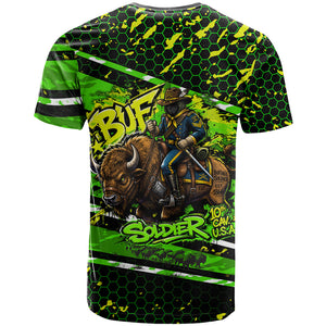 Buffalo Soldiers 10th Cavalry Regiment T shirt Graffiti Urban Streetwear Style Graphic Art