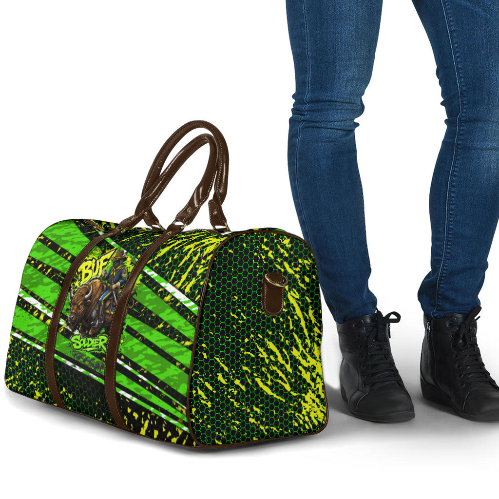 Buffalo Soldiers 10th Cavalry Regiment Travel Bag Graffiti Urban Streetwear Style Graphic Art