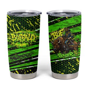 Buffalo Soldiers 10th Cavalry Regiment Tumbler Cup Graffiti Urban Streetwear Style Graphic Art