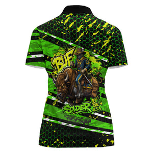 Buffalo Soldiers 10th Cavalry Regiment Women Polo Shirt Graffiti Urban Streetwear Style Graphic Art
