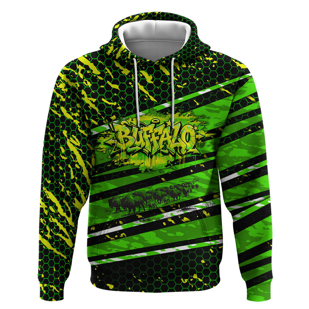 Buffalo Soldiers 10th Cavalry Regiment Zip Hoodie Graffiti Urban Streetwear Style Graphic Art