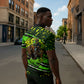 Buffalo Soldiers 10th Cavalry Regiment Zipper Polo Shirt Graffiti Urban Streetwear Style Graphic Art