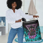 Buffalo Soldiers 9th Cavalry Regiment Laundry Basket Cyberpunk Synthwave Neon Futuristic Graphic Art