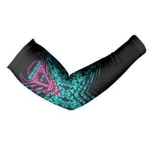 Buffalo Soldiers 9th Cavalry Regiment Arm Sleeves Cyberpunk Synthwave Neon Futuristic Graphic Art