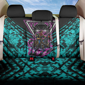 Buffalo Soldiers 9th Cavalry Regiment Back Car Seat Cover Cyberpunk Synthwave Neon Futuristic Graphic Art