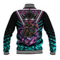 Buffalo Soldiers 9th Cavalry Regiment Baseball Jacket Cyberpunk Synthwave Neon Futuristic Graphic Art