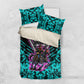Buffalo Soldiers 9th Cavalry Regiment Bedding Set Cyberpunk Synthwave Neon Futuristic Graphic Art