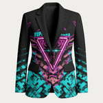 Buffalo Soldiers 9th Cavalry Regiment Blazer Cyberpunk Synthwave Neon Futuristic Graphic Art