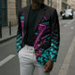 Buffalo Soldiers 9th Cavalry Regiment Blazer Cyberpunk Synthwave Neon Futuristic Graphic Art
