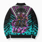 Buffalo Soldiers 9th Cavalry Regiment Bomber Puffer Jacket Cyberpunk Synthwave Neon Futuristic Graphic Art