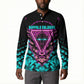 Buffalo Soldiers 9th Cavalry Regiment Button Sweatshirt Cyberpunk Synthwave Neon Futuristic Graphic Art