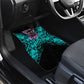 Buffalo Soldiers 9th Cavalry Regiment Car Mats Cyberpunk Synthwave Neon Futuristic Graphic Art
