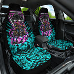 Buffalo Soldiers 9th Cavalry Regiment Car Seat Cover Cyberpunk Synthwave Neon Futuristic Graphic Art