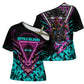 Buffalo Soldiers 9th Cavalry Regiment Cross Shoulder Shirt Cyberpunk Synthwave Neon Futuristic Graphic Art