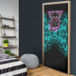 Buffalo Soldiers 9th Cavalry Regiment Door Cover Cyberpunk Synthwave Neon Futuristic Graphic Art