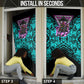 Buffalo Soldiers 9th Cavalry Regiment Door Cover Cyberpunk Synthwave Neon Futuristic Graphic Art