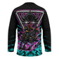Buffalo Soldiers 9th Cavalry Regiment Hockey Jersey Cyberpunk Synthwave Neon Futuristic Graphic Art