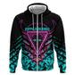 Buffalo Soldiers 9th Cavalry Regiment Hoodie Cyberpunk Synthwave Neon Futuristic Graphic Art