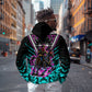 Buffalo Soldiers 9th Cavalry Regiment Hoodie Cyberpunk Synthwave Neon Futuristic Graphic Art