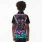 Buffalo Soldiers 9th Cavalry Regiment Kid Polo Shirt Cyberpunk Synthwave Neon Futuristic Graphic Art