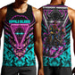 Buffalo Soldiers 9th Cavalry Regiment Men Tank Top Cyberpunk Synthwave Neon Futuristic Graphic Art