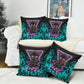 Buffalo Soldiers 9th Cavalry Regiment Pillow Cover Cyberpunk Synthwave Neon Futuristic Graphic Art