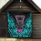 Buffalo Soldiers 9th Cavalry Regiment Quilt Cyberpunk Synthwave Neon Futuristic Graphic Art