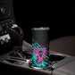 Buffalo Soldiers 9th Cavalry Regiment Skinny Tumbler Cyberpunk Synthwave Neon Futuristic Graphic Art