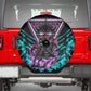 Buffalo Soldiers 9th Cavalry Regiment Spare Tire Cover Cyberpunk Synthwave Neon Futuristic Graphic Art