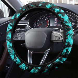 Buffalo Soldiers 9th Cavalry Regiment Steering Wheel Cover Cyberpunk Synthwave Neon Futuristic Graphic Art