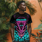 Buffalo Soldiers 9th Cavalry Regiment T shirt Cyberpunk Synthwave Neon Futuristic Graphic Art