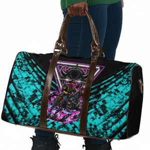 Buffalo Soldiers 9th Cavalry Regiment Travel Bag Cyberpunk Synthwave Neon Futuristic Graphic Art