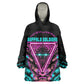 Buffalo Soldiers 9th Cavalry Regiment Wearable Blanket Hoodie Cyberpunk Synthwave Neon Futuristic Graphic Art