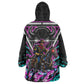 Buffalo Soldiers 9th Cavalry Regiment Wearable Blanket Hoodie Cyberpunk Synthwave Neon Futuristic Graphic Art