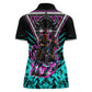 Buffalo Soldiers 9th Cavalry Regiment Women Polo Shirt Cyberpunk Synthwave Neon Futuristic Graphic Art