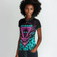 Buffalo Soldiers 9th Cavalry Regiment Women Polo Shirt Cyberpunk Synthwave Neon Futuristic Graphic Art