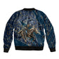 Buffalo Soldiers 10th Cavalry Regiment Ride Or Die Bomber Jacket Patriotic Military Heritage Distressed City Skyline Graphic Art