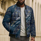 Buffalo Soldiers 10th Cavalry Regiment Ride Or Die Bomber Puffer Jacket Patriotic Military Heritage Distressed City Skyline Graphic Art