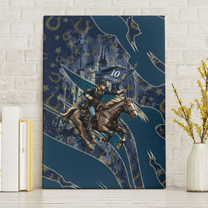Buffalo Soldiers 10th Cavalry Regiment Ride Or Die Canvas Wall Art Patriotic Military Heritage Distressed City Skyline Graphic Art