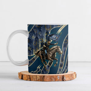 Buffalo Soldiers 10th Cavalry Regiment Ride Or Die Ceramic Mug Patriotic Military Heritage Distressed City Skyline Graphic Art