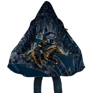 Buffalo Soldiers 10th Cavalry Regiment Ride Or Die Cloak Patriotic Military Heritage Distressed City Skyline Graphic Art