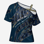 Buffalo Soldiers 10th Cavalry Regiment Ride Or Die Cross Shoulder Shirt Patriotic Military Heritage Distressed City Skyline Graphic Art